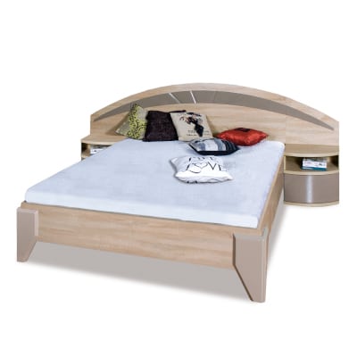 Łóżko z szafkami nocnymi 160x200 DL2-1 Dome